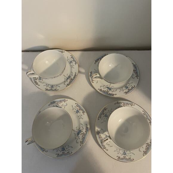 Imperial China Tea Cup and Saucer W Dalton SEVILLE 5303 -Set Of 4 - Picture 2 of 4